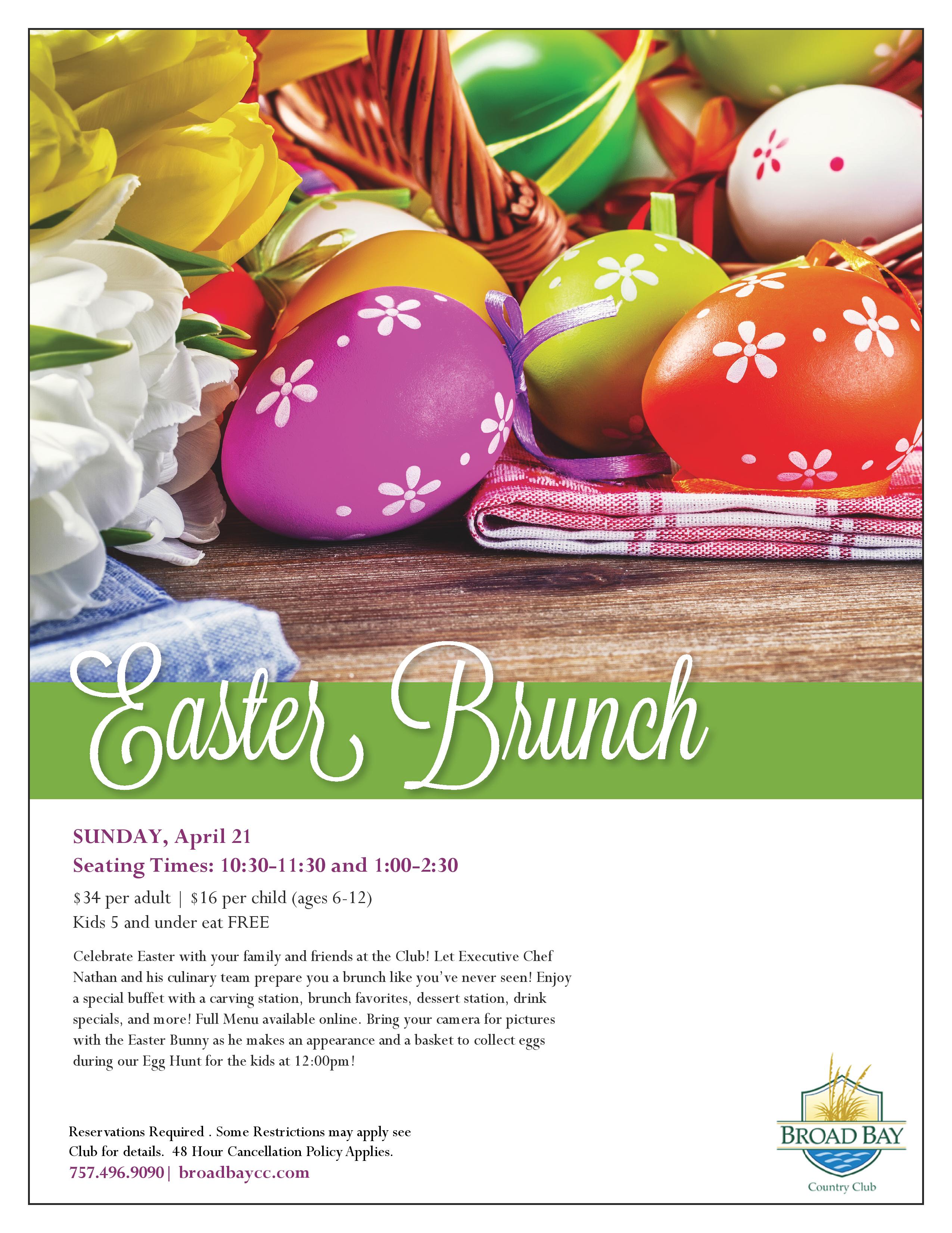 Easter Brunch | Broad Bay Country Club | 2019-04-21