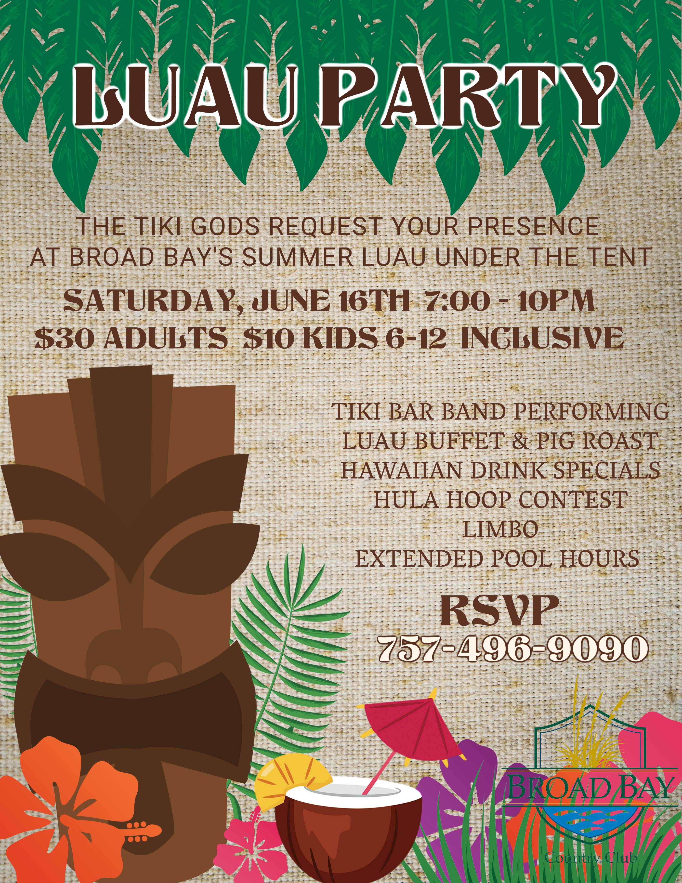broad bay luau broad bay country club 2018 06 16